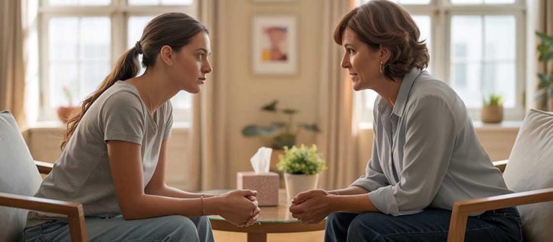 Support worker assisting with return-to-work programme